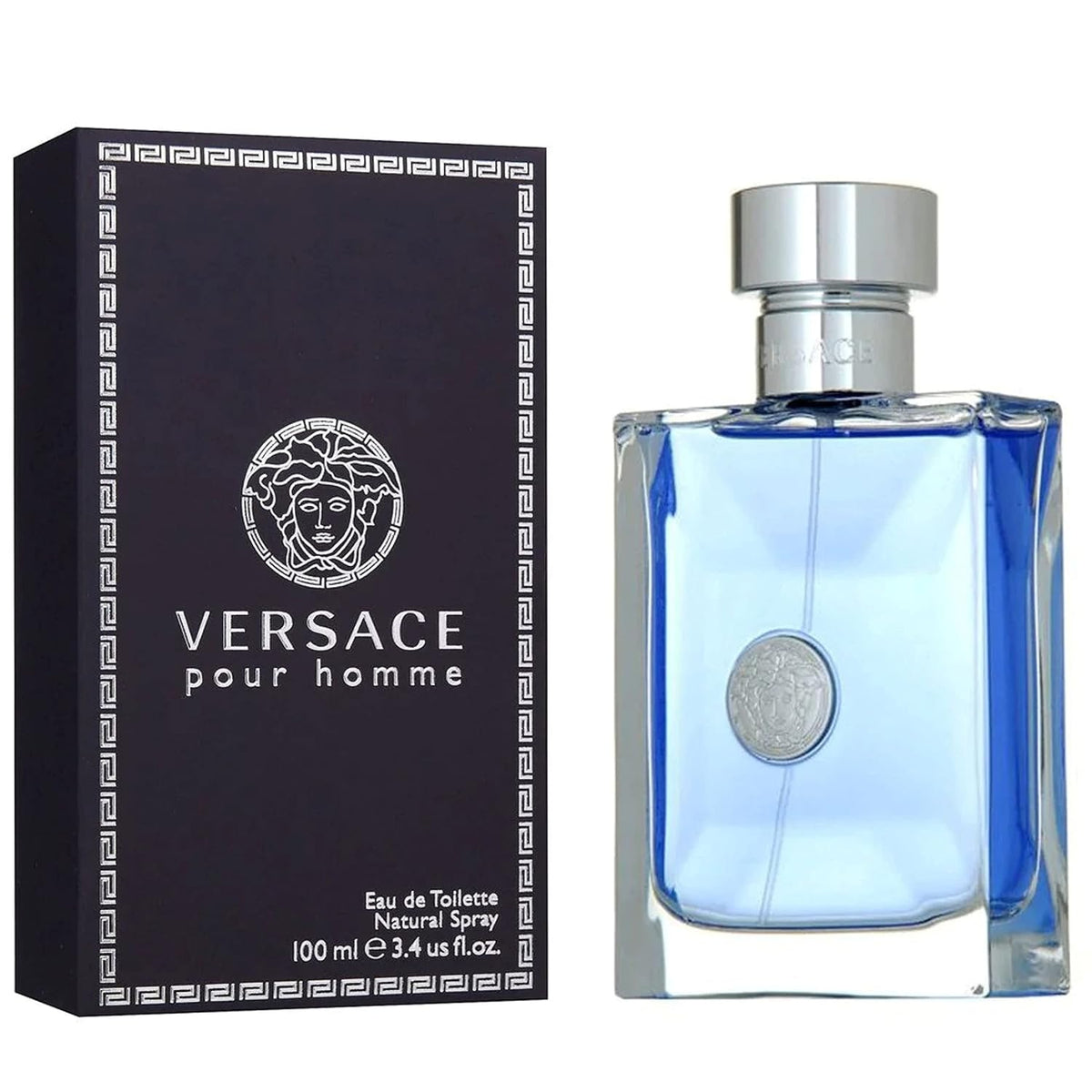 Versace Pour Homme by Versace for Men – 3.4 oz (100ml) Eau de Toilette Spray