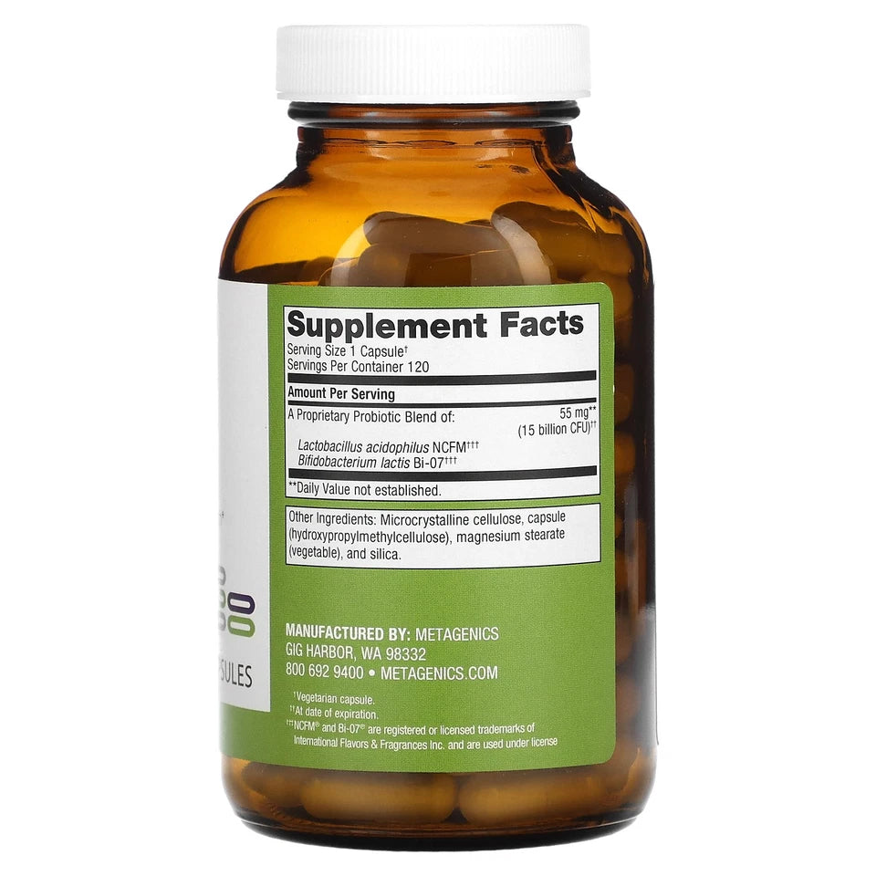Metagenics UltraFlora Balance Probiotic 120 Capsules – Advanced Gut Health Support