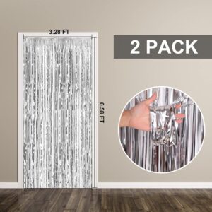 2-Pack-Foil-Curtain-Backdrop-Silver-Metallic-Tinsel-Foil-Fringe-Curtains