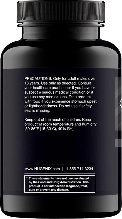 Nugenix Total-T Free And Total Testosterone Booster Supplement 90 Capsules (PACK OF THREE)
