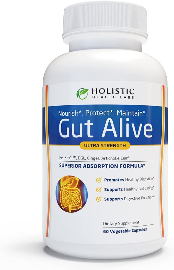 Holistic Health Labs Gut Alive Supplement – Gut Lining & Digestive Health Support