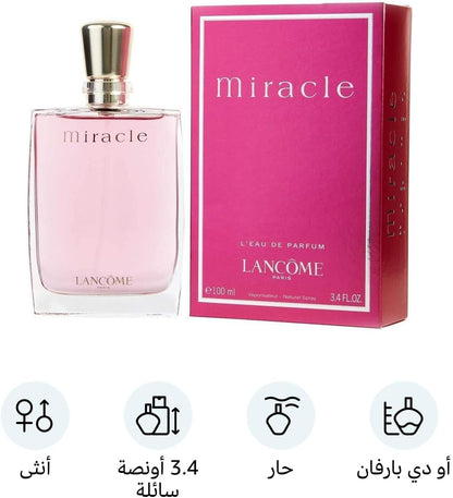 Lancôme Miracle for Women – 3.4 oz / 100ml Eau de Parfum Spray