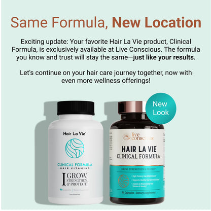 Hair La Vie Clinical Formula Hair Growth Vitamins 90 Capsules – Biotin & Collagen Support