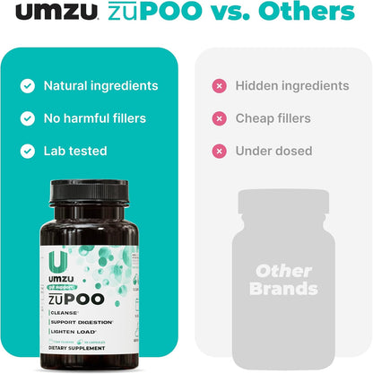 UMZU zuPOO Colon Cleanse Supplement 30 Capsules – Gut & Digestive Support