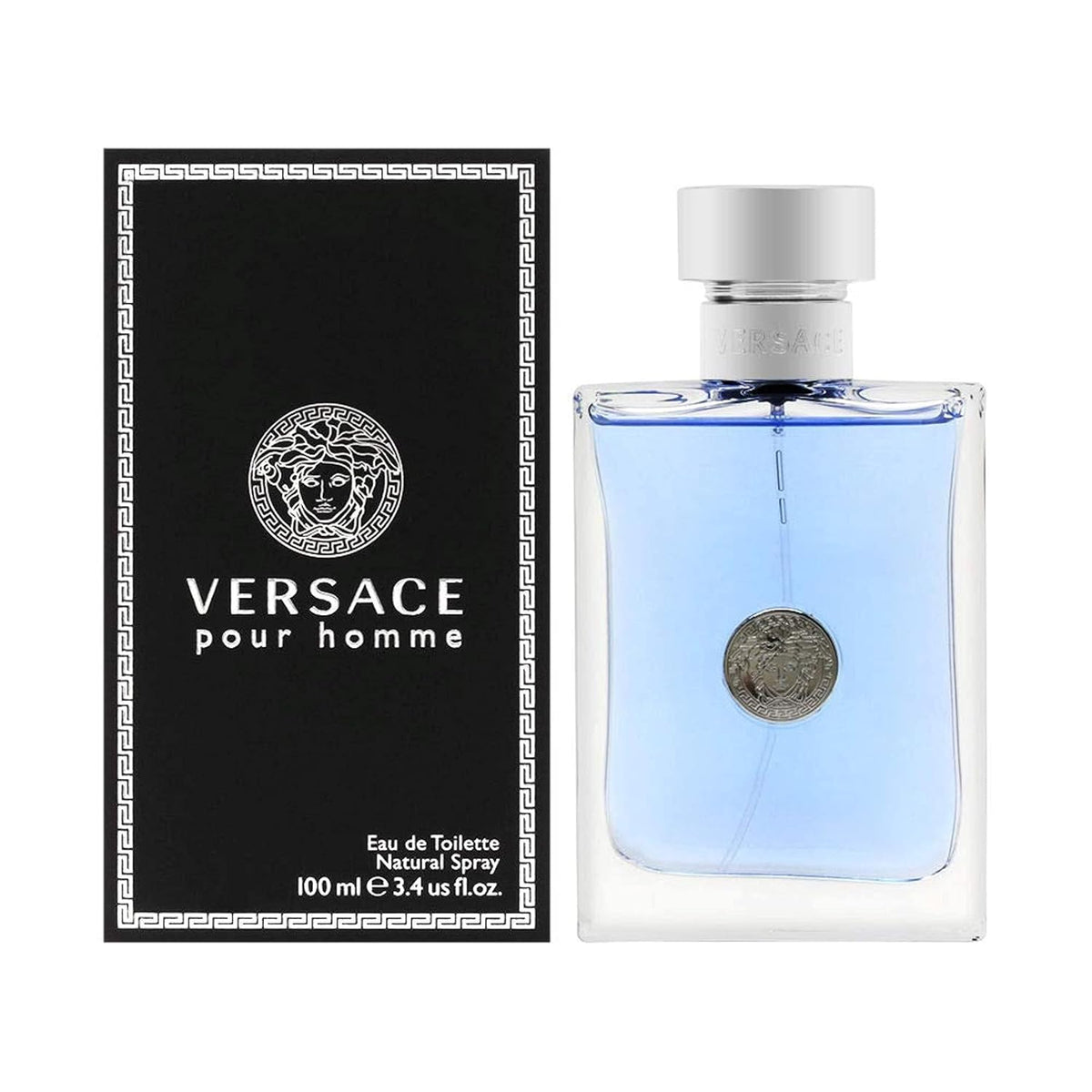 Versace Pour Homme by Versace for Men – 3.4 oz (100ml) Eau de Toilette Spray