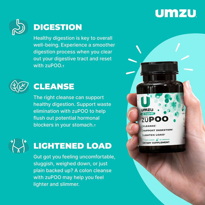 UMZU zuPOO Colon Cleanse Supplement 30 Capsules – Gut & Digestive Support
