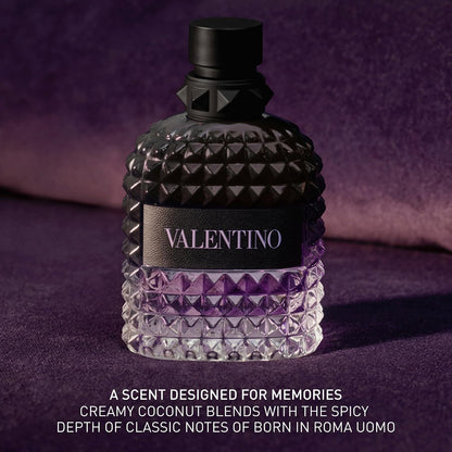Valentino Born in Roma Uomo Purple Melancholia Eau de Toilette for Men – 3.4 fl oz (100ml)