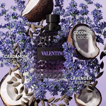 Valentino Born in Roma Uomo Purple Melancholia Eau de Toilette for Men – 3.4 fl oz (100ml)