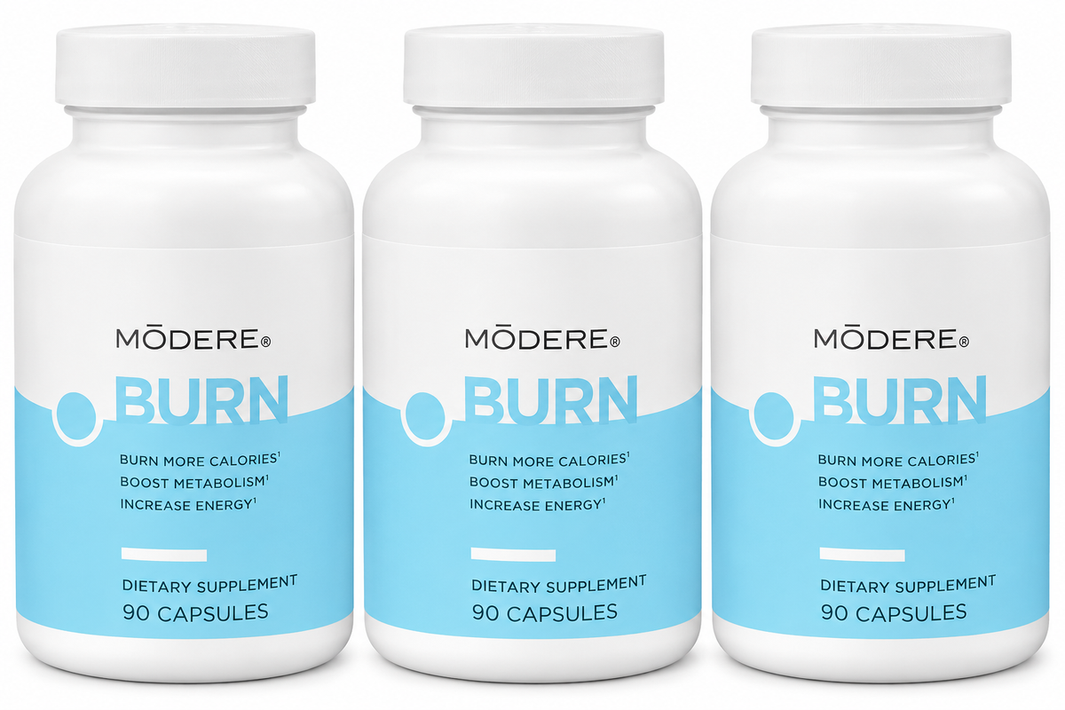 MODERE Burn - 90 Capsules BOOST Metabolism, Reduce Cravings, Burn More Calories(PACK OF THREE)