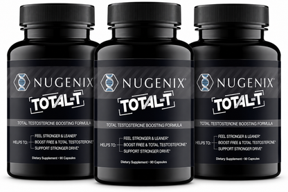Nugenix Total-T Free And Total Testosterone Booster Supplement 90 Capsules (PACK OF THREE)
