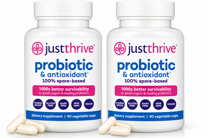 Just Thrive Probiotic & Antioxidant 100% Spore-Based Digestive Support (PACK OF TWO)