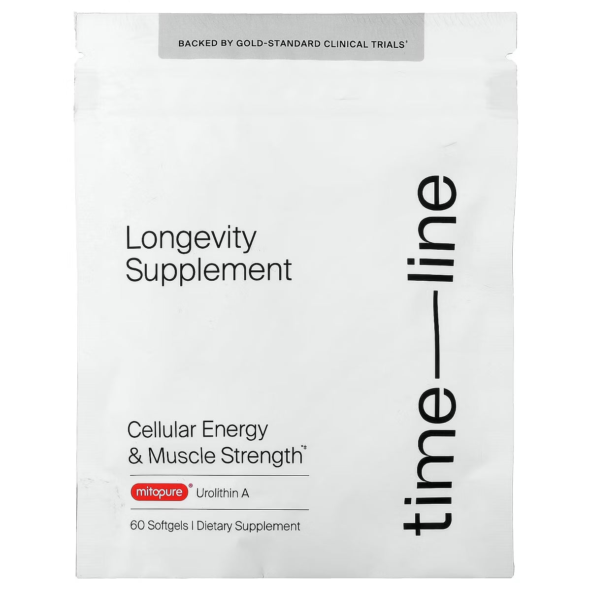Time-Line Mitopure Urolithin A Longevity Supplement 60 Softgels – Cellular Energy Support