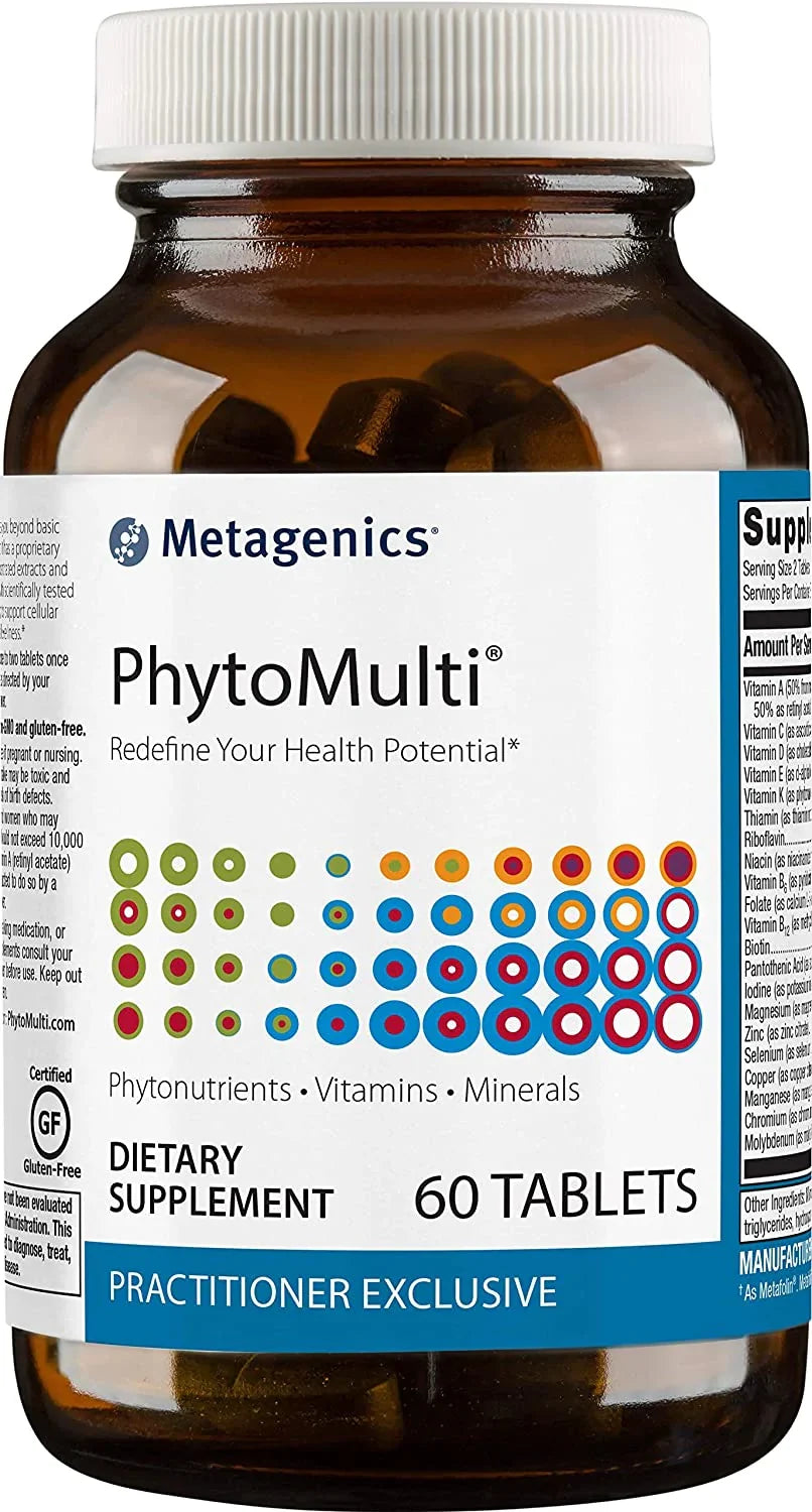 Metagenics PhytoMulti Without Iron Multivitamin 60 Tablets – Daily Vitamin & Phytonutrient Support