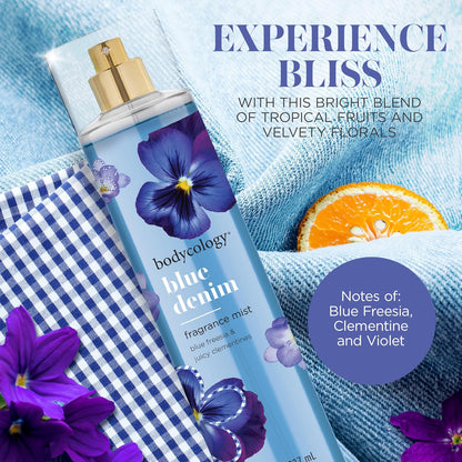 Bodycology Blue Denim Fragrance Body Mist 8 fl oz