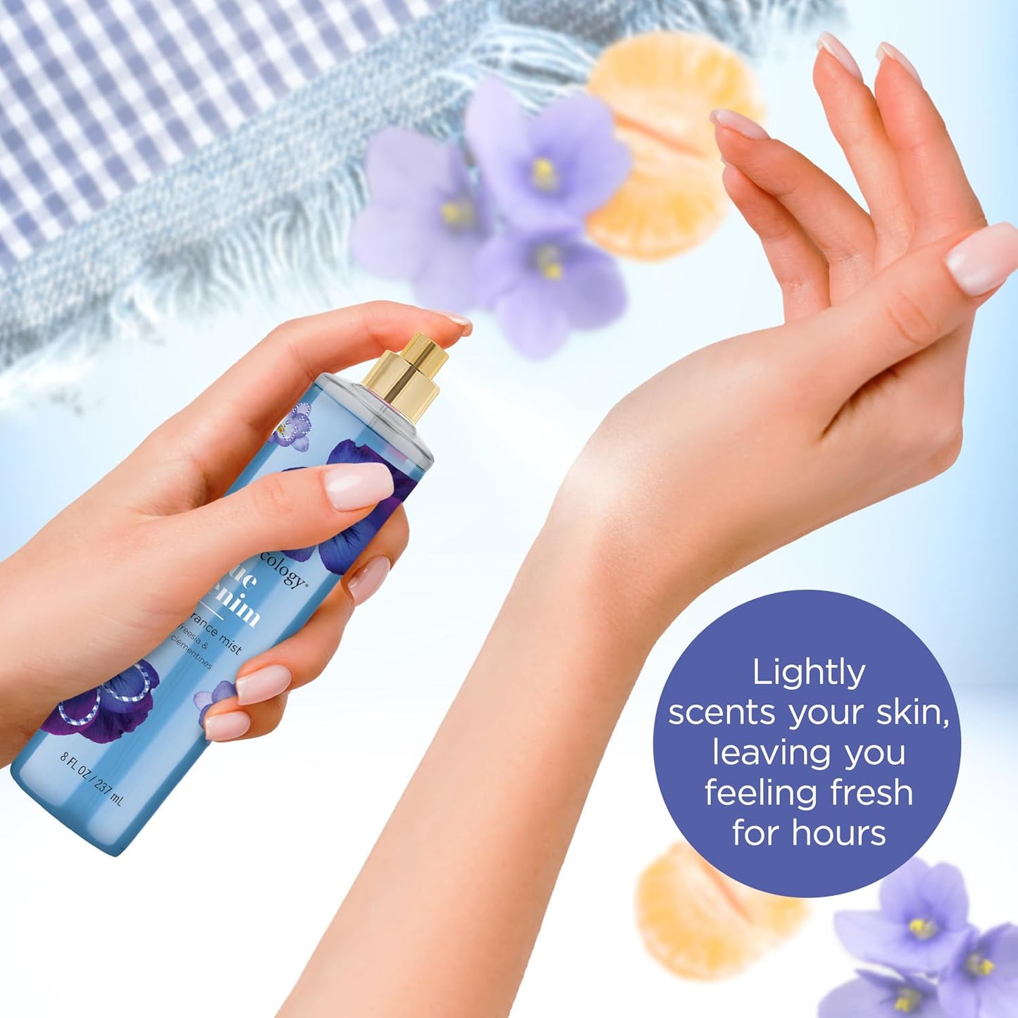 Bodycology Blue Denim Fragrance Body Mist 8 fl oz