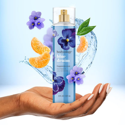 Bodycology Blue Denim Fragrance Body Mist 8 fl oz
