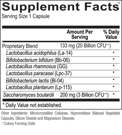 Ortho Biotic Probiotic Supplement 30 Capsules – Advanced Digestive & Gut Health Support