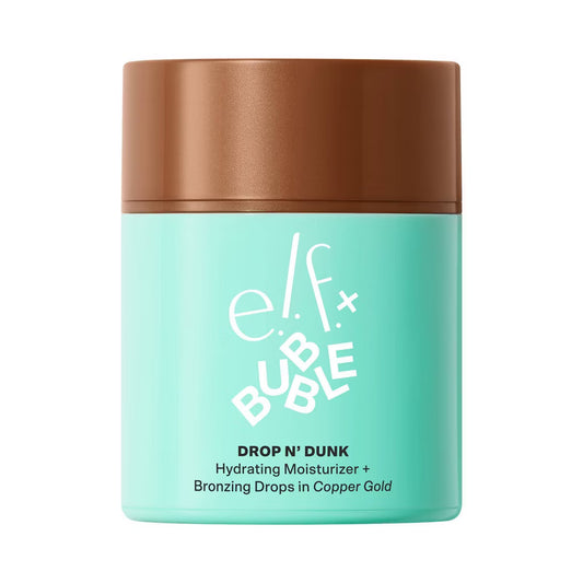 Bubble Skincare x e.l.f. Drop N'Dunk Hydrating Moisturizer + Bronzing Drops – Copper Gold – 6 oz