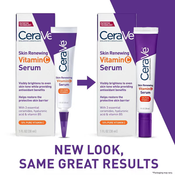 CeraVe Skin Renewing Vitamin C Serum 1 fl oz – Face Serum for Mature Skin