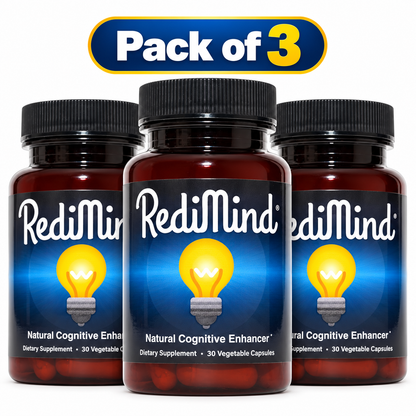 Redimind Natural Cognitive Enhancement Supplement 30 Capsule (PACK OF THREE)