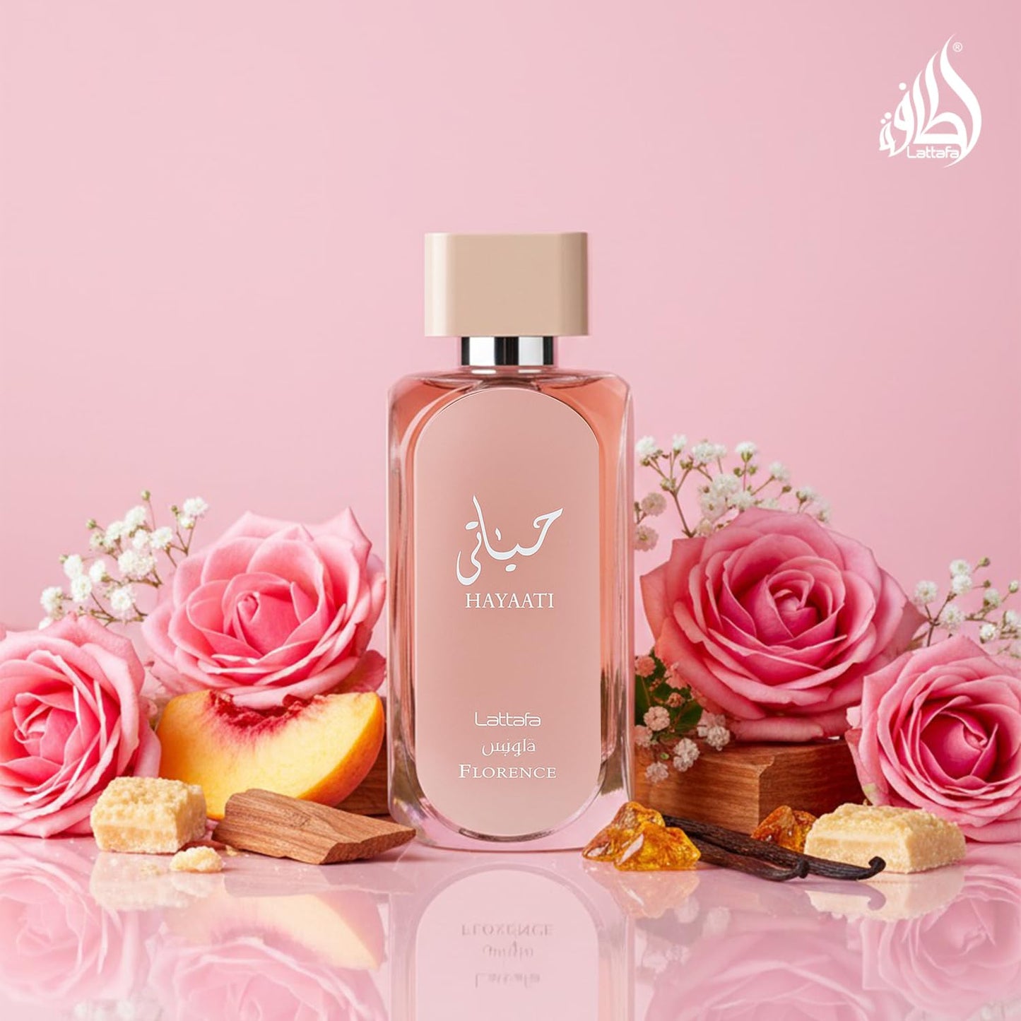 Lattafa Hayaati Florence for Women Eau de Parfum Spray, 3.4 oz / 100ml