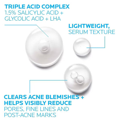 La Roche-Posay Acne Treatment Salicylic Acid Face Serum 1 oz
