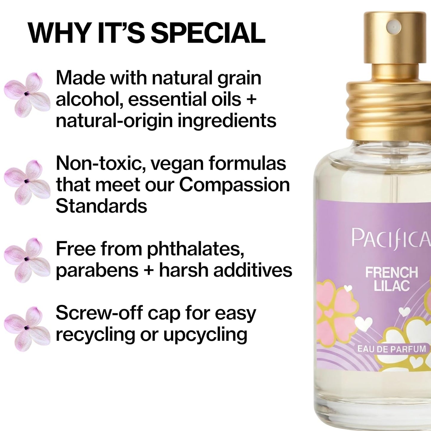 Pacifica French Lilac Spray Perfume for Women 1 oz