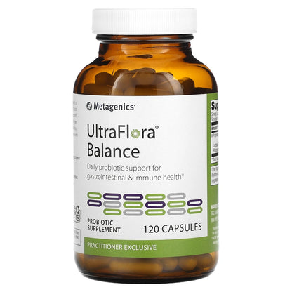 Metagenics UltraFlora Balance Probiotic 120 Capsules – Advanced Gut Health Support