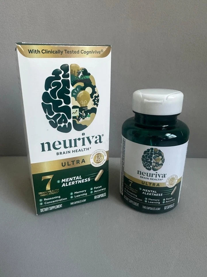 Neuriva Ultra Brain Health Supplement 60 Capsules – Memory & Focus Support