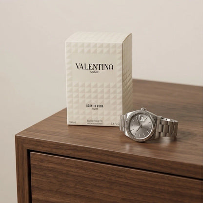 Valentino Uomo Born In Roma Ivory - 3.4 oz / 100 ml Eau De Toilette Spray for Men