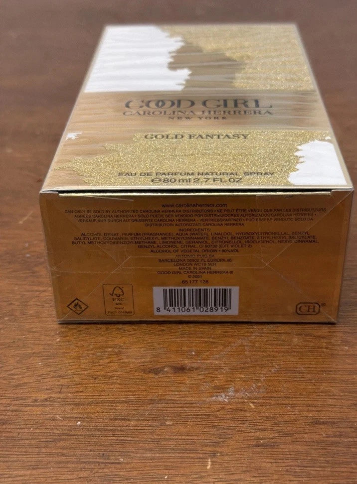 Carolina Herrera Good Girl Gold Fantasy for Women – 2.7 oz / 80ml Eau de Parfum EDP New Sealed