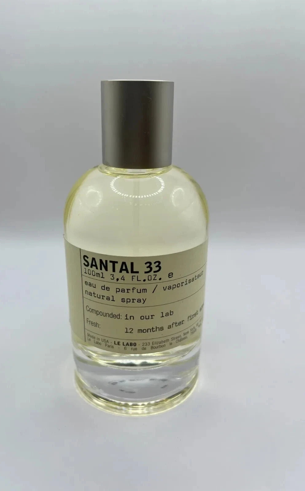 Le Labo Santal 33 3.4 Oz Unisex Eau de Parfum Spray - New Without Box
