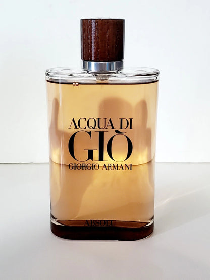 Giorgio Armani Acqua Di Gio Absolu for Men - 6.7 oz Eau De Parfum Original, No Cellophane