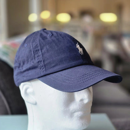 Polo Ralph Lauren Men's One Size Cotton Chino Adjustable Ball Cap Newport Navy