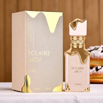 Lattafa Eclaire Vanilla & Caramel Eau de Parfum for Women 3.4 oz (100ml)