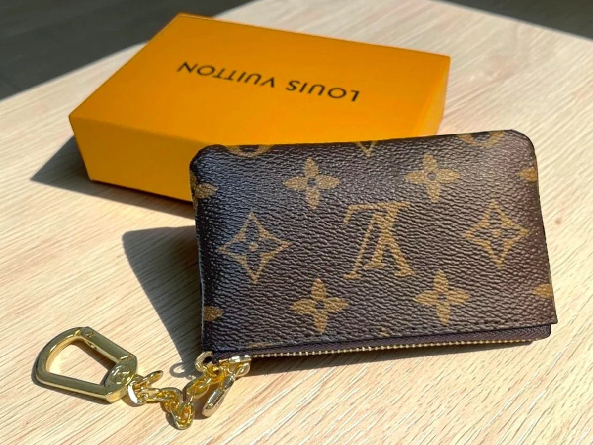 Louis Vuitton Monogram Key Pouch Pochette Cles Coin Purse W/Box & Bag | USA |