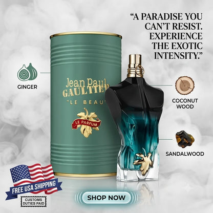 Jean Paul Gaultier Le Beau Le Parfum 4.2 oz EDP Spray for Men 125ml New Sealed
