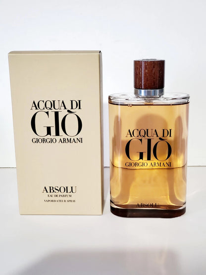 Giorgio Armani Acqua Di Gio Absolu for Men - 6.7 oz Eau De Parfum Original, No Cellophane