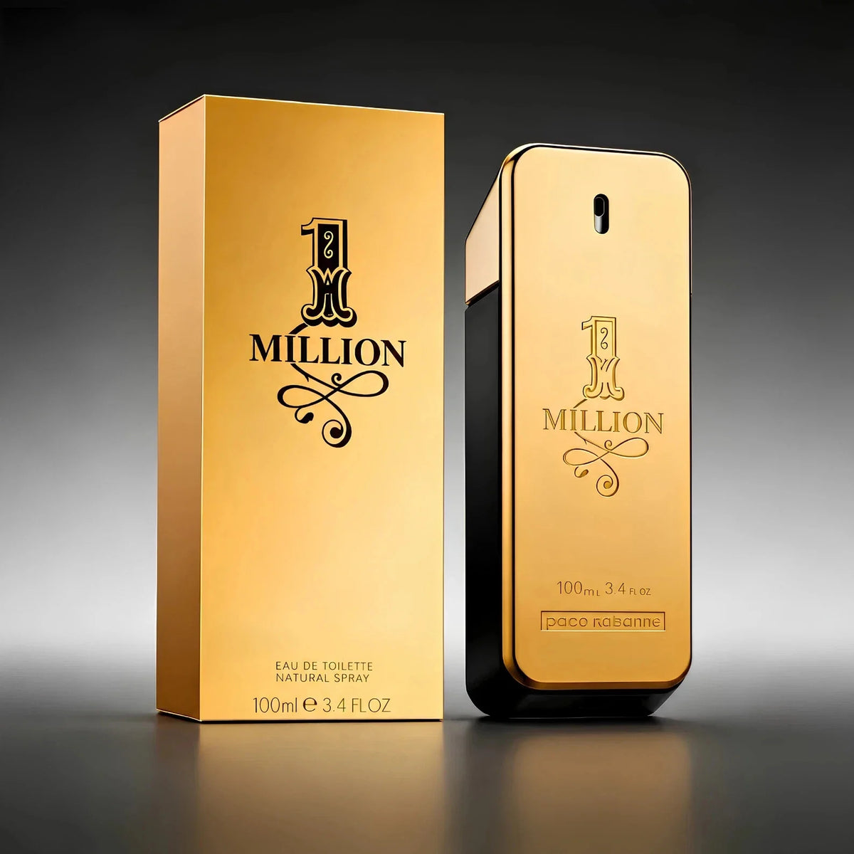 1 Million by Paco Rabanne for Men – 3.4 oz (100ml) Eau de Toilette Spray
