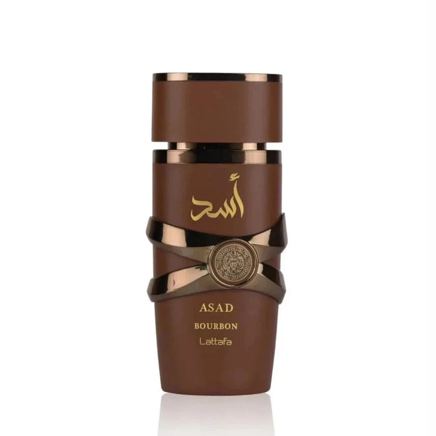 Lattafa Asad Bourbon Eau de Parfum Spray for Men 3.4 oz (100ml)