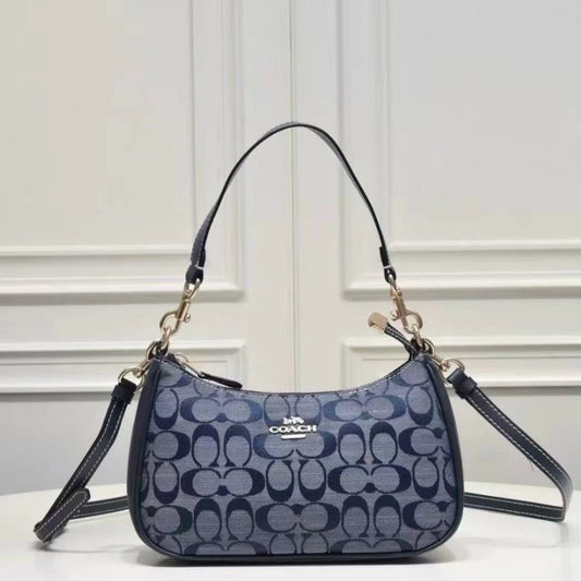 COACH Teri Shoulder Bag CH139 Signature Chambray Blue | NWT | Free Shipping