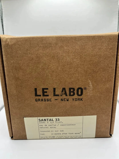 Le Labo Santal 33 3.4 Oz Unisex Eau de Parfum Spray - New Without Box