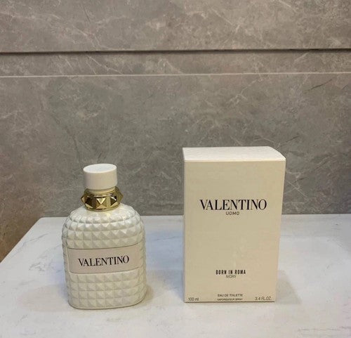 Valentino Uomo Born In Roma Ivory EDT Spray for Men - 3.4 oz / 100 ml - New