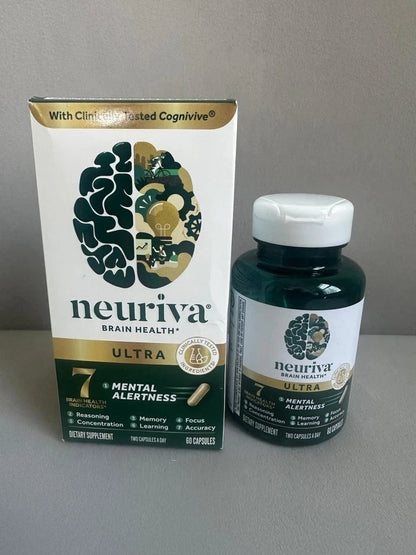 Neuriva Ultra Brain Health Supplement 60 Capsules – Memory & Focus Support
