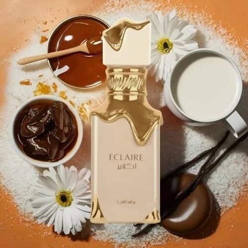 Lattafa Eclaire Vanilla & Caramel Eau de Parfum for Women 3.4 oz (100ml)
