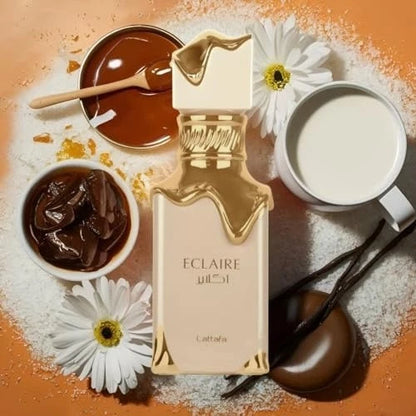 Lattafa Eclaire Vanilla & Caramel Eau de Parfum for Women 3.4 oz (100ml)