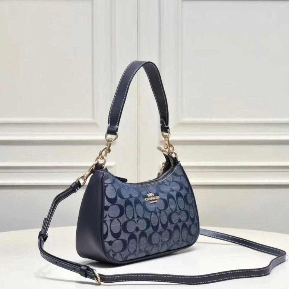 COACH Teri Shoulder Bag CH139 Signature Chambray Blue | NWT | Free Shipping