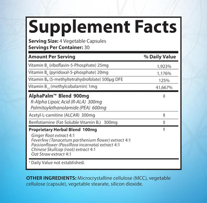 SciatiEase Sciatic Nerve Health Support Formula – 120 Capsules Each – 3 Bottles (360 Capsules)